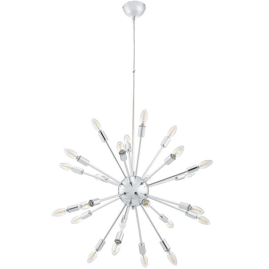 Gamut Metal Chandelier by Modway| Silver