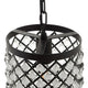 Reflect Glass and Metal Pendant Chandelier by Modway| Black