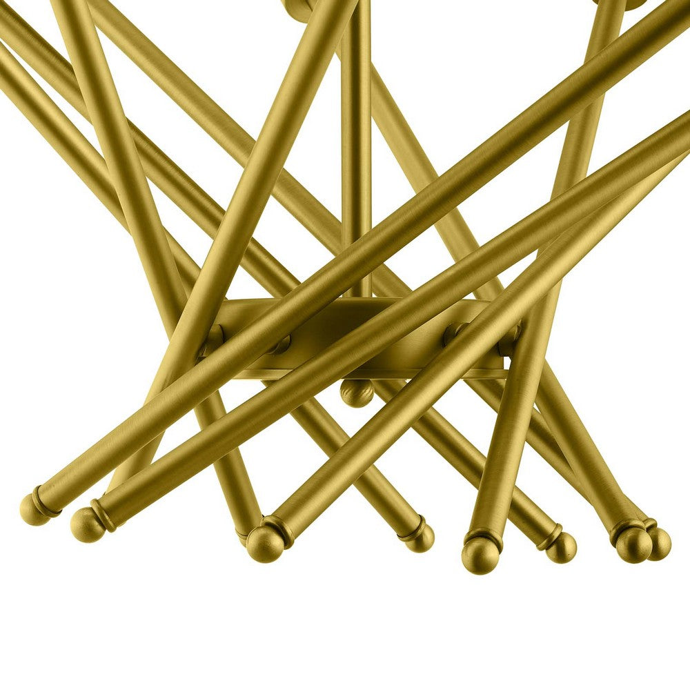 Cherish Brass Metal Pendant Light by Modway| Yellow