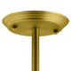 Cherish Brass Metal Pendant Light by Modway| Yellow