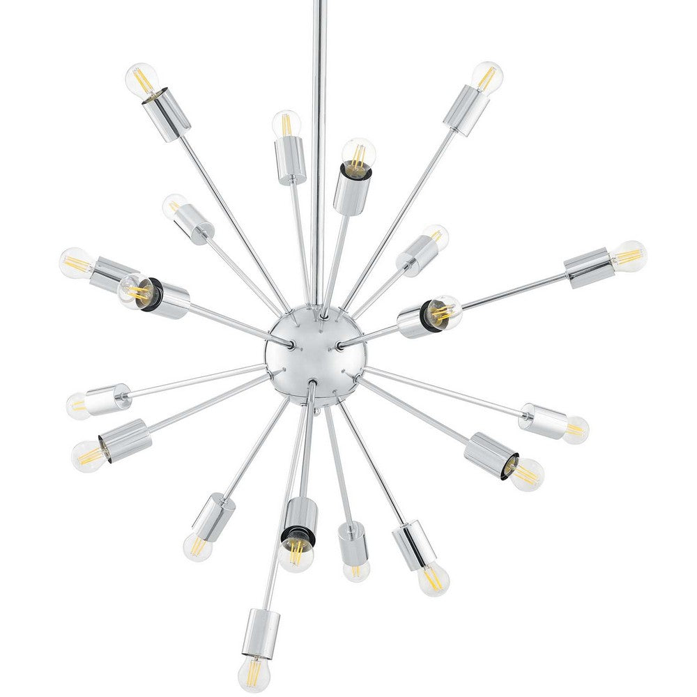 Volley Pendant Chandelier by Modway| Silver