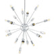 Volley Pendant Chandelier by Modway| Silver