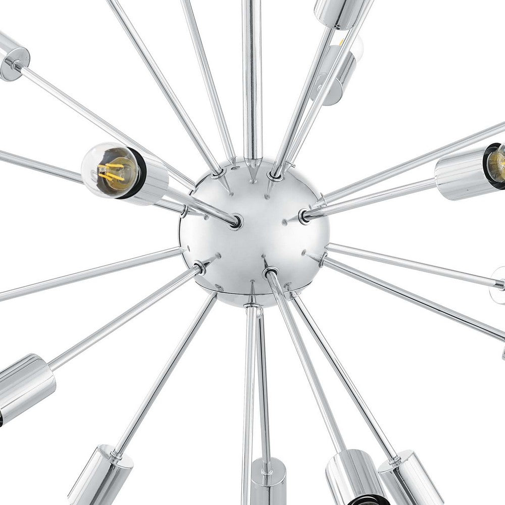 Volley Pendant Chandelier by Modway| Silver