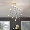 Volley Pendant Chandelier by Modway| Silver