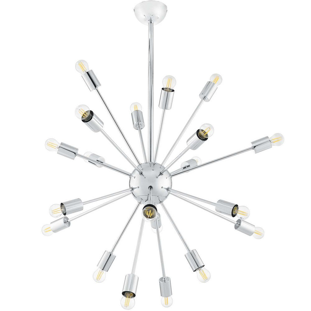 Volley Pendant Chandelier by Modway| Silver