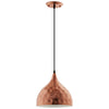 Dimple 11’ Bell-Shaped Rose Gold Pendant Light - No Shipping Charges MDY-EEI-2904