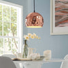 Dimple 10" Half-Sphere Rose Gold Pendant Light  - No Shipping Charges