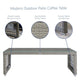 Aura Rattan Outdoor Patio Coffee Table - No Shipping Charges MDY-EEI-2919-GRY