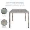 Aura 68’’ Outdoor Patio Wicker Rattan Dining Table by Modway MDY-EEI-2921-GRY