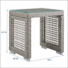 Aura Outdoor Patio Wicker Rattan Side Table  - No Shipping Charges