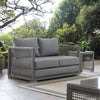 Modway Aura Outdoor Patio Wicker Rattan Loveseat Gray Gray MDY-EEI-2924-GRY-GRY