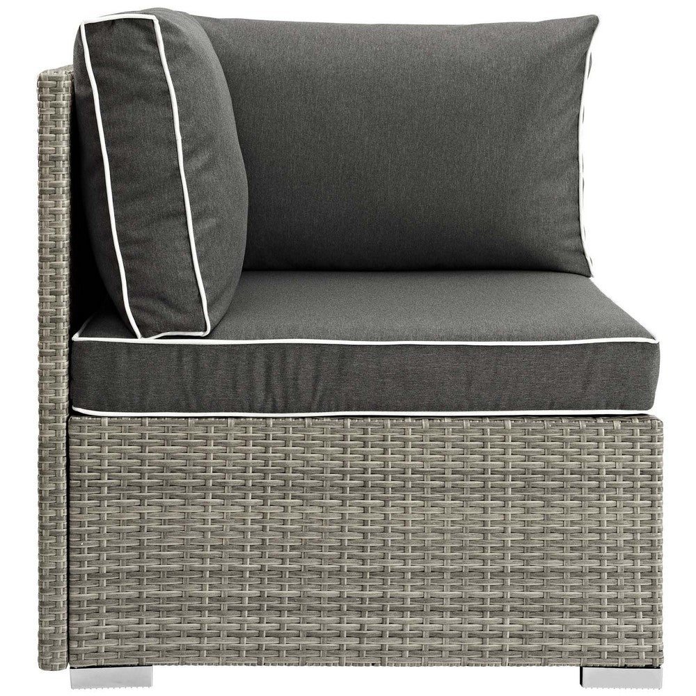 Repose Outdoor Patio Corner by Modway| Black