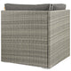 Repose Outdoor Patio Corner by Modway| Black
