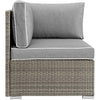 Repose Outdoor Patio Corner by Modway| Gray