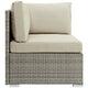 Repose Sunbrella® Fabric Outdoor Patio Corner by Modway| Brown