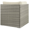 Repose Sunbrella® Fabric Outdoor Patio Corner by Modway| Brown