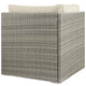 Repose Sunbrella® Fabric Outdoor Patio Corner by Modway| Brown