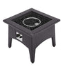 Vivacity Outdoor Patio Fire Pit Table by Modway| Brown
