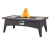 Splendor 43.5" Rectangle Outdoor Patio Fire Pit Table by Modway| Brown