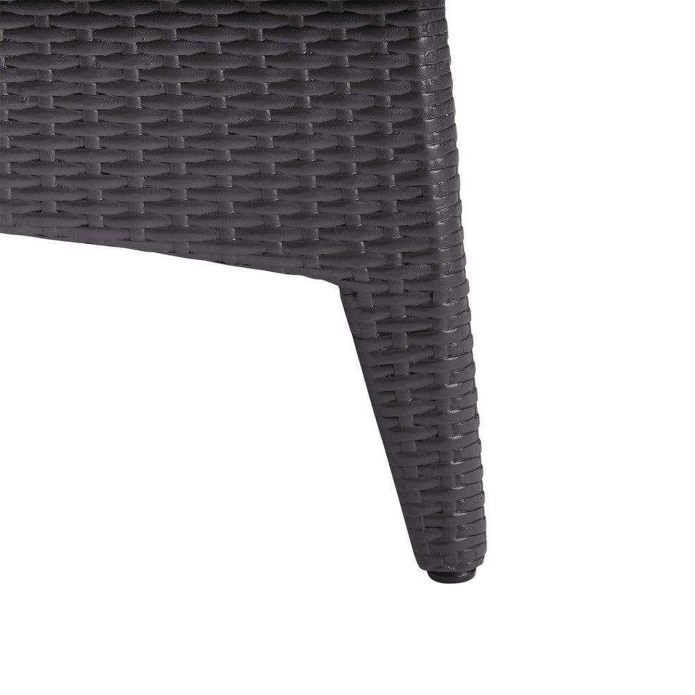 Splendor 43.5" Rectangle Outdoor Patio Fire Pit Table by Modway| Brown