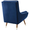 Suggest Button Tufted Performance Velvet Lounge Chair by Modway| Blue