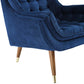 Modway Suggest Button Tufted Upholstered Velvet Lounge Chair Navy MDY-EEI-3001-NAV