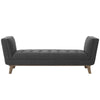 Haven Tufted Button Upholstered Fabric Accent Bench  - No Shipping Charges