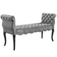 Adelia Chesterfield Style Button Tufted Performance Velvet Bench  - No Shipping Charges