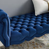 Modway Adelia Chesterfield Style Performance Velvet Entryway Bench in Navy MDY-EEI-3018-NAV