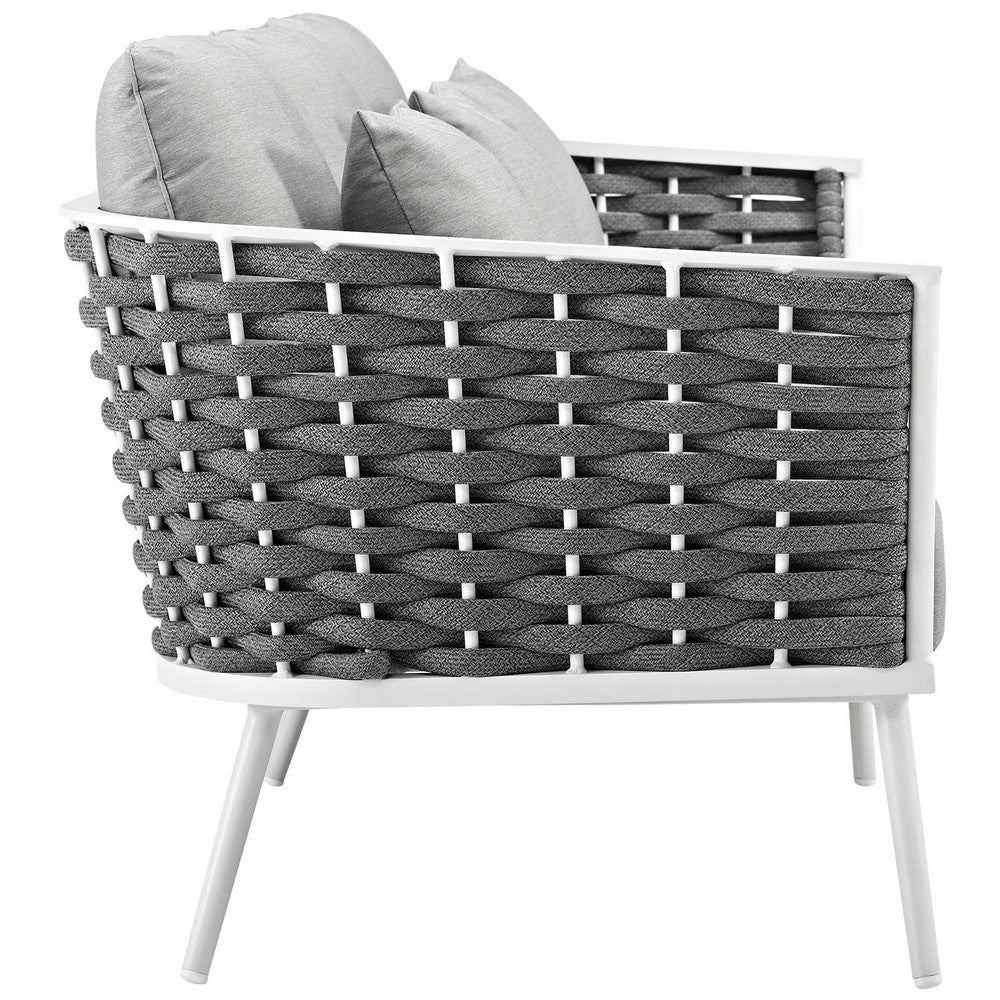 Stance Outdoor Patio Aluminum Sofa by Modway| Gray