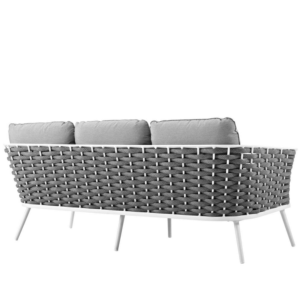 Stance Outdoor Patio Aluminum Sofa by Modway| Gray