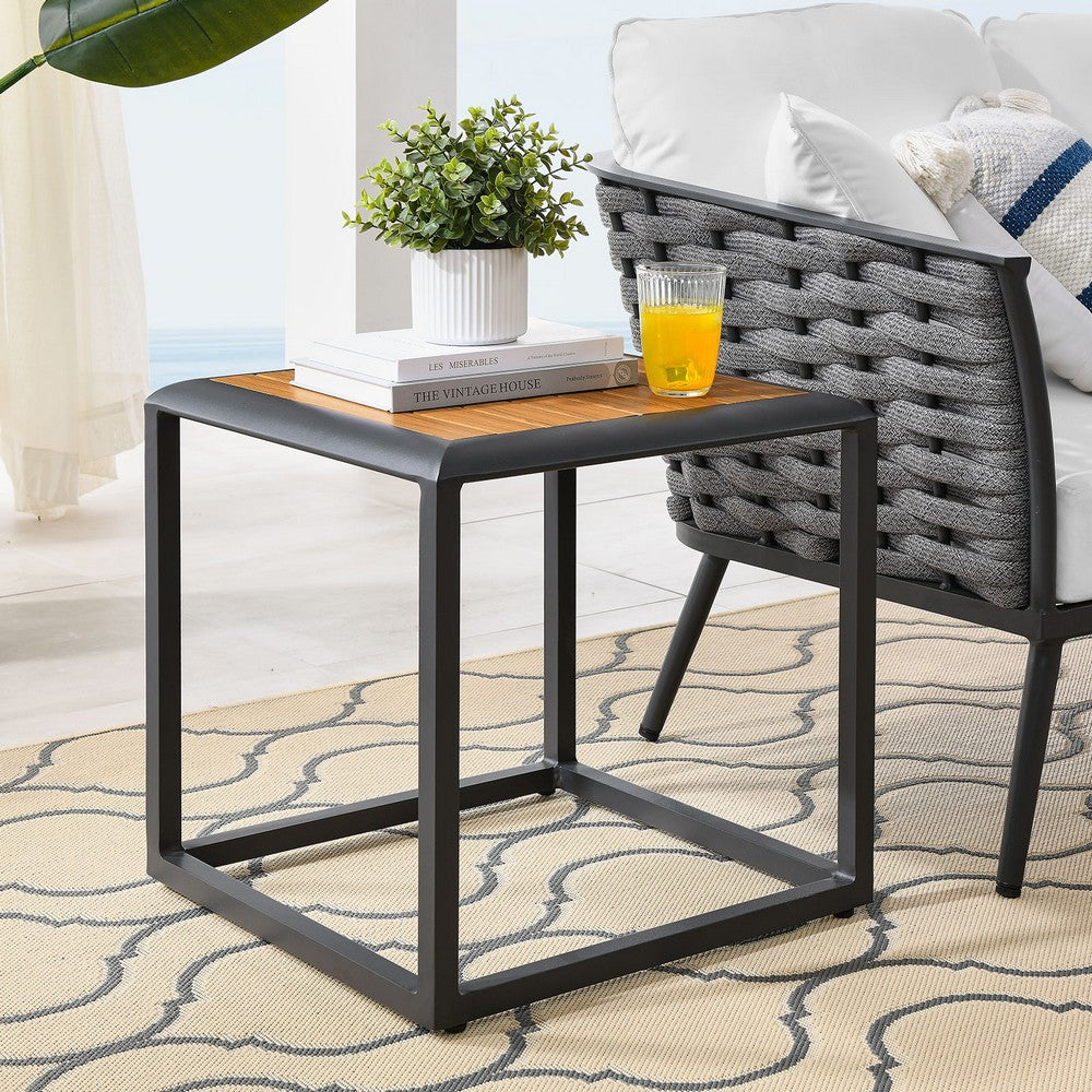 Modway Stance Outdoor Patio Aluminum Side Table |No Shipping Charges