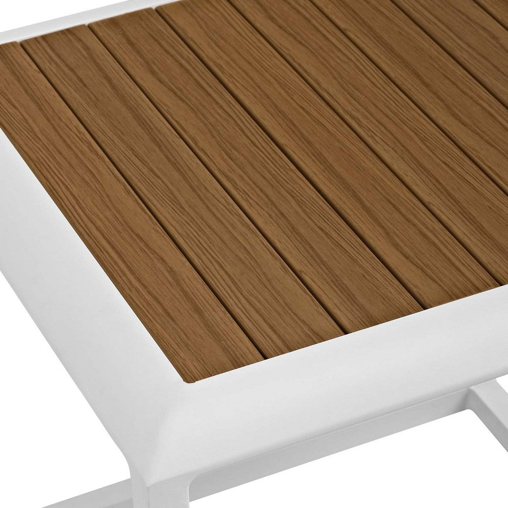 Stance Outdoor Patio Aluminum Side Table by Modway| Brown