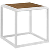 Stance Outdoor Patio Aluminum Side Table by Modway| Brown