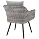 Endeavor Outdoor Patio Wicker Rattan Armchair by Modway| Gray
