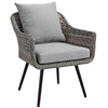 Endeavor Outdoor Patio Wicker Rattan Armchair by Modway| Gray