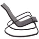 Traveler Rocking Outdoor Patio Mesh Sling Lounge Chair by Modway| Black
