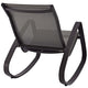 Traveler Rocking Outdoor Patio Mesh Sling Lounge Chair by Modway| Black