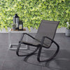 Traveler Rocking Outdoor Patio Mesh Sling Lounge Chair by Modway| Black