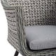 Endeavor Outdoor Patio Wicker Rattan Dining Armchair by Modway| Gray