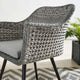 Endeavor Outdoor Patio Wicker Rattan Dining Armchair by Modway| Gray