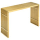 Gridiron Stainless Steel Console Table by Modway| Yellow