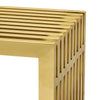 Gridiron Stainless Steel Console Table by Modway| Yellow