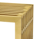 Gridiron Stainless Steel Console Table by Modway| Yellow