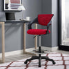 Modway Thrive Drafting Chair - Tall Office Chair for Adjustable Standing Desks in Red MDY-EEI-3040-RED