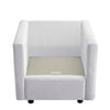 Modway Activate Contemporary Modern Fabric Upholstered Accent Lounge Armchair In White MDY-EEI-3045-WHI