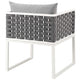 Stance Outdoor Patio Aluminum Dining Armchair by Modway| Gray