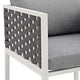 Stance Outdoor Patio Aluminum Dining Armchair by Modway| Gray