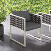 Stance Outdoor Patio Aluminum Dining Armchair by Modway| Gray