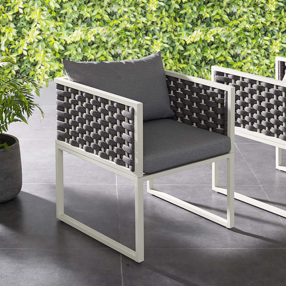 Stance Outdoor Patio Aluminum Dining Armchair by Modway| Gray